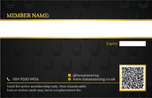 Luna Black Card Back